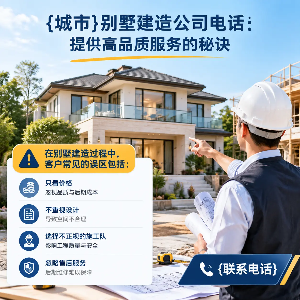 施秉别墅建造公司电话:提供高品质服务的秘诀