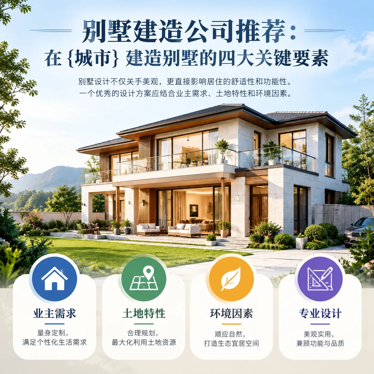 别墅建造公司推荐:在 施秉 建造别墅的四大关键要素