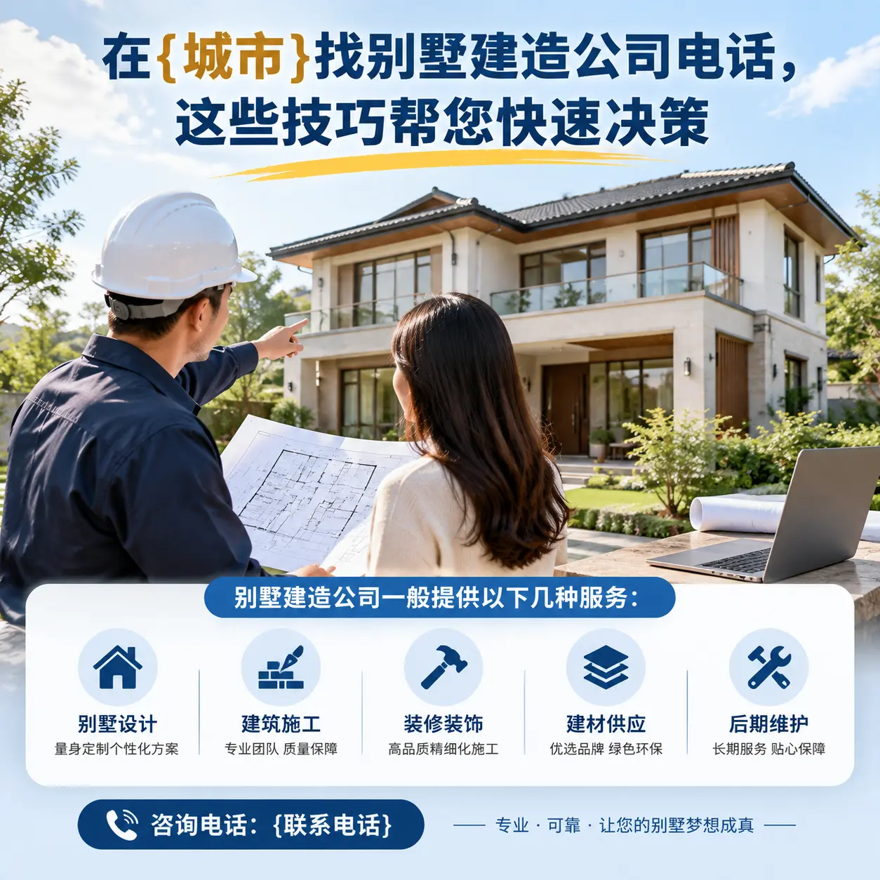 在施秉找别墅建造公司电话,这些技巧帮您快速决策