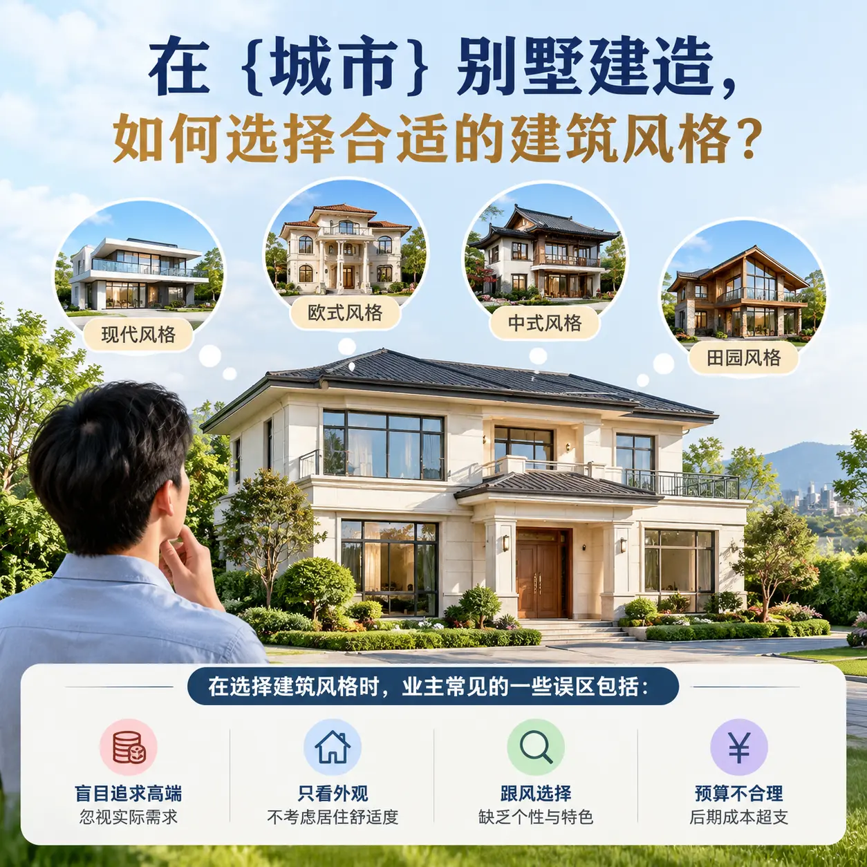 在 施秉 别墅建造,如何选择合适的建筑风格?